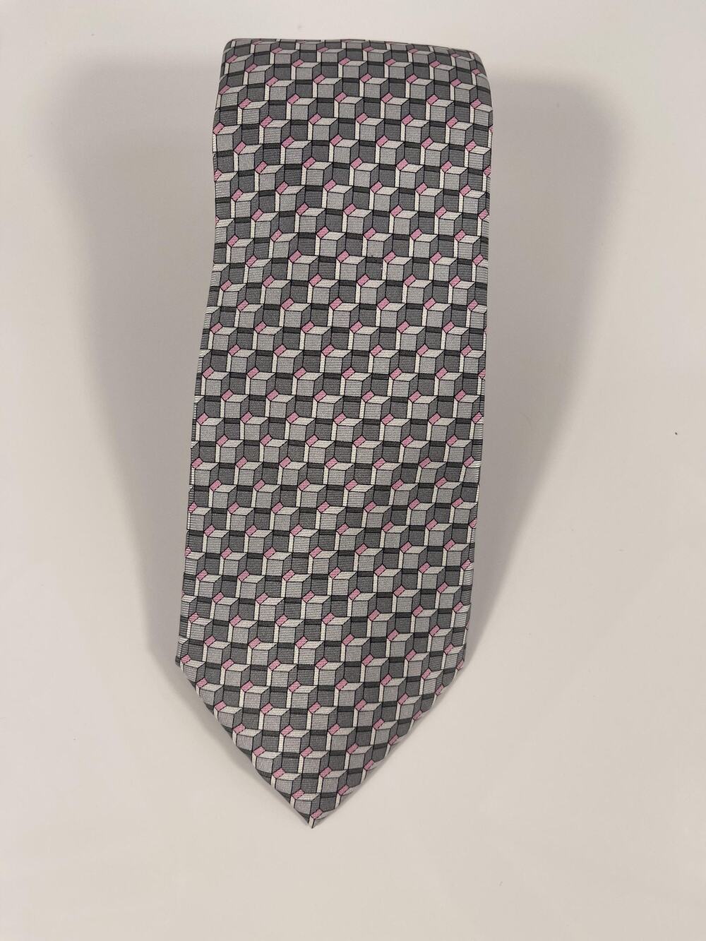 Michael Kors Tie Men's Silk Necktie Dress Formal MK Geometric Pattern New